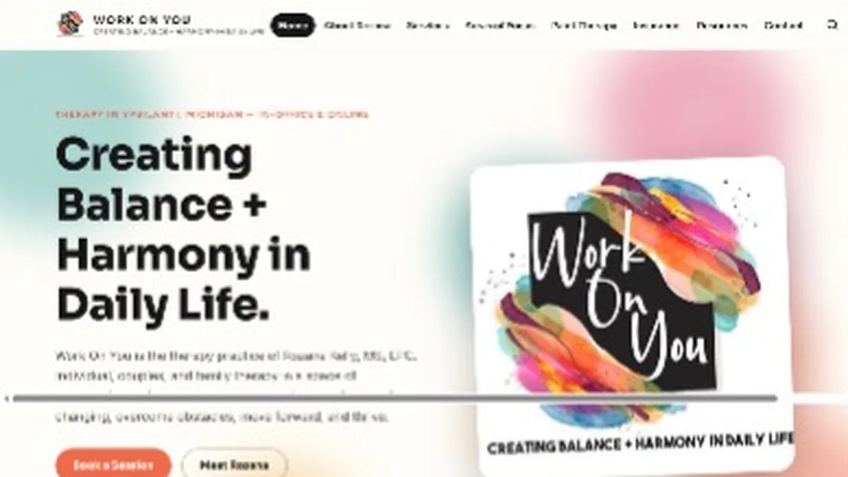 Work On You website design prototype, built by High John Technology